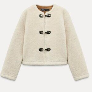 Zara Faux Fur Clasp Jacket